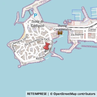 Mappa Riviera Armando Diaz, 83, 73014 Gallipoli, Lecce (Puglia)