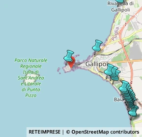 Mappa Via de Tomasi, 73014 Gallipoli LE, Italia (3.58579)