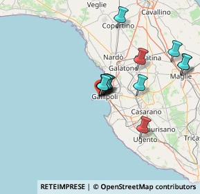 Mappa Via de Tomasi, 73014 Gallipoli LE, Italia (12.16077)