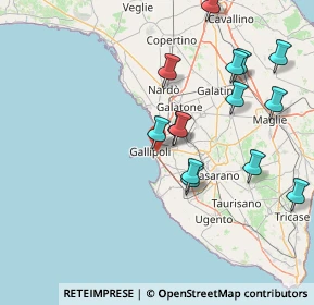 Mappa Via Giuseppe Ungaretti, 73014 Gallipoli LE, Italia (17.465)