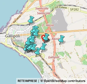 Mappa Via Giuseppe Ungaretti, 73014 Gallipoli LE, Italia (0.6825)