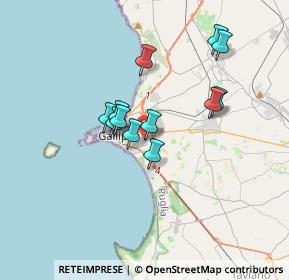 Mappa Via Giuseppe Ungaretti, 73014 Gallipoli LE, Italia (2.94667)