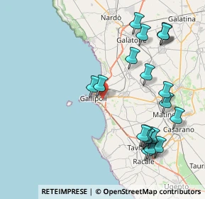 Mappa Via Giuseppe Ungaretti, 73014 Gallipoli LE, Italia (10.092)