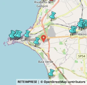 Mappa Via Giuseppe Ungaretti, 73014 Gallipoli LE, Italia (3.02941)