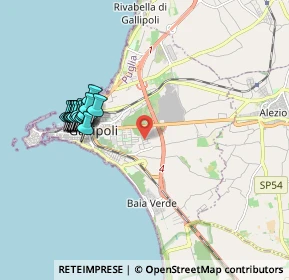 Mappa Via Giuseppe Ungaretti, 73014 Gallipoli LE, Italia (2.056)