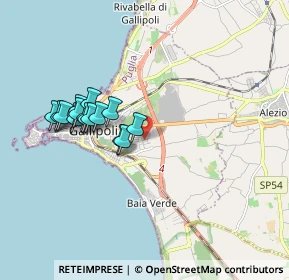 Mappa Via Giuseppe Ungaretti, 73014 Gallipoli LE, Italia (1.75867)