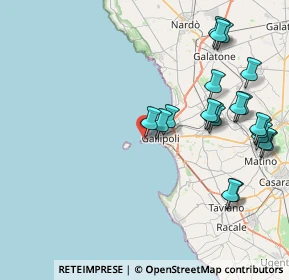 Mappa Via Briganti, 73014 Gallipoli LE, Italia (10.0895)