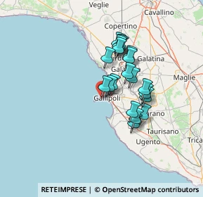 Mappa Via Briganti, 73014 Gallipoli LE, Italia (11.546)