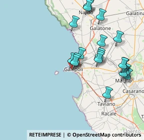 Mappa Piazza Falcone e Borsellino, 73014 Gallipoli LE, Italia (8.652)