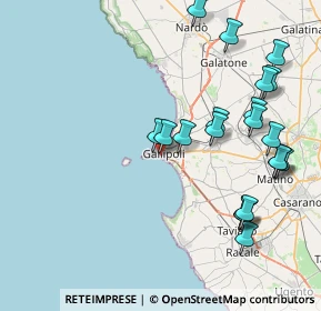 Mappa Piazza Falcone e Borsellino, 73014 Gallipoli LE, Italia (9.71)