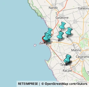 Mappa Piazza Falcone e Borsellino, 73014 Gallipoli LE, Italia (6.52133)