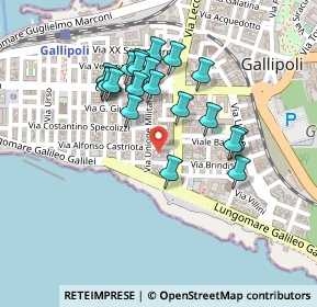 Mappa Piazza Falcone e Borsellino, 73014 Gallipoli LE, Italia (0.218)