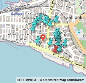 Mappa Piazza Falcone e Borsellino, 73014 Gallipoli LE, Italia (0.1865)