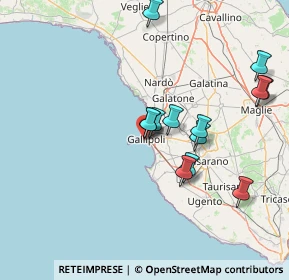 Mappa Piazza Falcone e Borsellino, 73014 Gallipoli LE, Italia (15.04769)