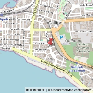 Mappa Via udine 12, 73014 Gallipoli, Lecce (Puglia)