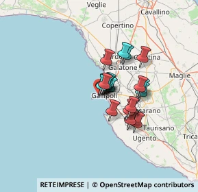 Mappa 13 Via Cesare, 73014 Gallipoli LE, Italia (9.2245)