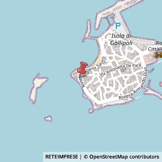 Mappa Via Sauro Nazario, 10, 73014 Gallipoli LE, Italia, 73014 Gallipoli, Lecce (Puglia)