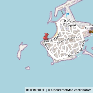 Mappa Riviera Nazario Sauro, 10, 73014 Gallipoli, Lecce (Puglia)