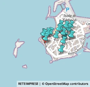 Mappa Riviera Sauro, 73014 Gallipoli LE, Italia (0.1935)