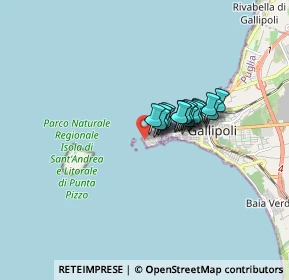 Mappa Riviera Sauro, 73014 Gallipoli LE, Italia (1.04313)