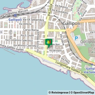 Mappa Via Kennedy, 7, 73014 Gallipoli, Lecce (Puglia)