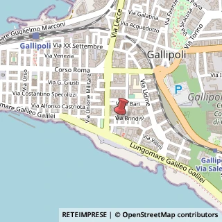 Mappa Via Pitagora, 2, 73014 Gallipoli, Lecce (Puglia)