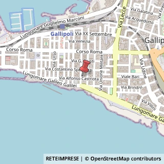 Mappa Via A. Castriota, 23, 73014 Gallipoli, Lecce (Puglia)