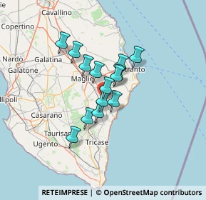 Mappa Via Fabio Filzi, 73037 Poggiardo LE, Italia (9.65643)