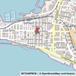Mappa Via Isabella D'Aragona, 26, 73014 Gallipoli, Lecce (Puglia)
