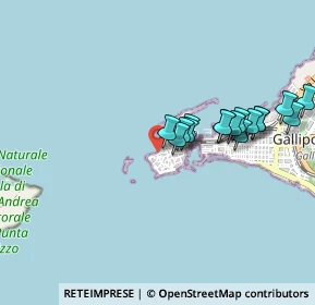 Mappa Riviera Nazario Sauro, 73014 Gallipoli LE, Italia (0.93813)