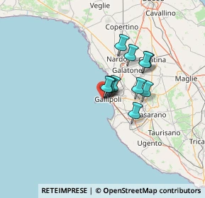 Mappa Riviera Nazario Sauro, 73014 Gallipoli LE, Italia (9.14636)