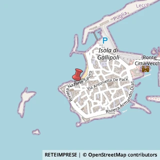 Mappa Riviera Nazario Sauro, 83, 73014 Gallipoli, Lecce (Puglia)