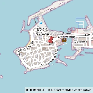 Mappa Via Antonietta de Pace, 20, 73014 Gallipoli, Lecce (Puglia)