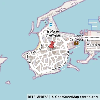 Mappa Via Duomo, 22, 73014 Gallipoli, Lecce (Puglia)