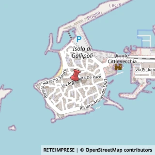 Mappa Via Santa Maria, 6, 73014 Gallipoli, Lecce (Puglia)