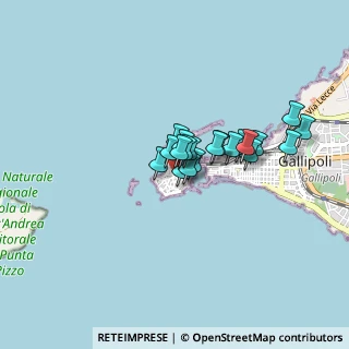 Mappa Via Sant'Angelo, 73014 Gallipoli LE, Italia (0.5935)