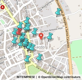 Mappa Via Vittorio Bachelet, 73037 Poggiardo LE, Italia (0.2625)
