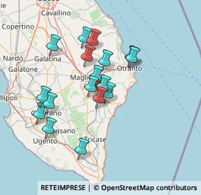 Mappa Poggiardo, 73037 Poggiardo LE, Italia (13.33882)