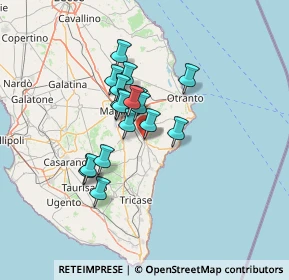Mappa Via Vittorio Veneto, 73037 Poggiardo LE, Italia (10.66706)