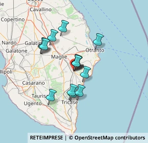 Mappa Via Vittorio Veneto, 73037 Poggiardo LE, Italia (11.07533)