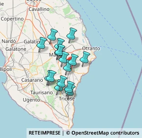 Mappa Via Vittorio Veneto, 73037 Poggiardo LE, Italia (10.4425)