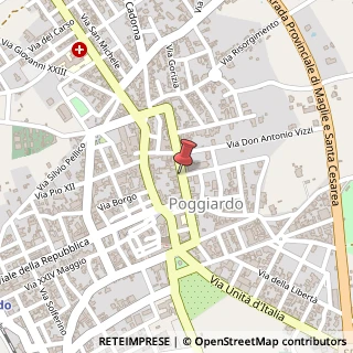 Mappa Via veneto 91, 73037 Poggiardo, Lecce (Puglia)
