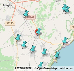 Mappa 73037 Poggiardo LE, Italia (6.06615)