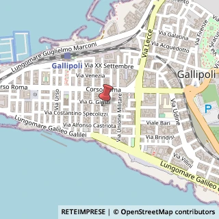 Mappa Via C. di Cordova, 3, 73014 Gallipoli, Lecce (Puglia)