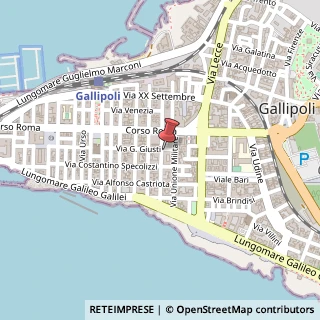 Mappa Via Cavalieri di Rodi, 11, 73014 Gallipoli, Lecce (Puglia)