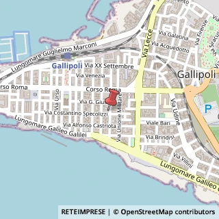 Mappa Via Cavalieri di Rodi, n. 12, 73014 Gallipoli, Lecce (Puglia)