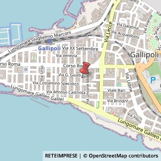 Mappa Via Cavalieri di Rodi, 15, 73014 Gallipoli, Lecce (Puglia)