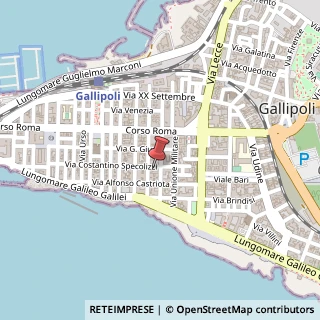 Mappa Via Specolizzi, 17, 73014 Gallipoli, Lecce (Puglia)