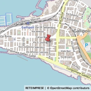 Mappa Via Cavalieri di Rodi, 15, 73014 Gallipoli, Lecce (Puglia)