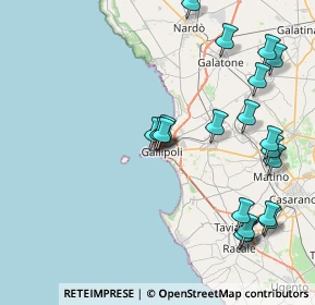 Mappa Via Cavalieri di Rodi, 73014 Gallipoli LE, Italia (10.1015)